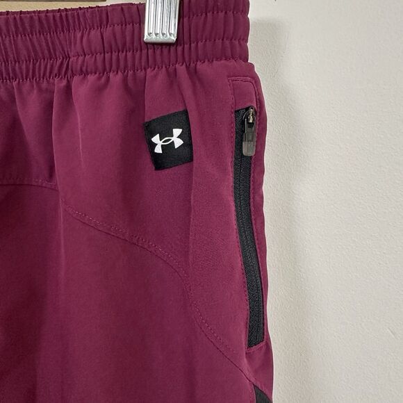 Under Armour Project Rock Shorts Men's Medium Purple Ultimate 5" Training Gym - Picture 6 of 11